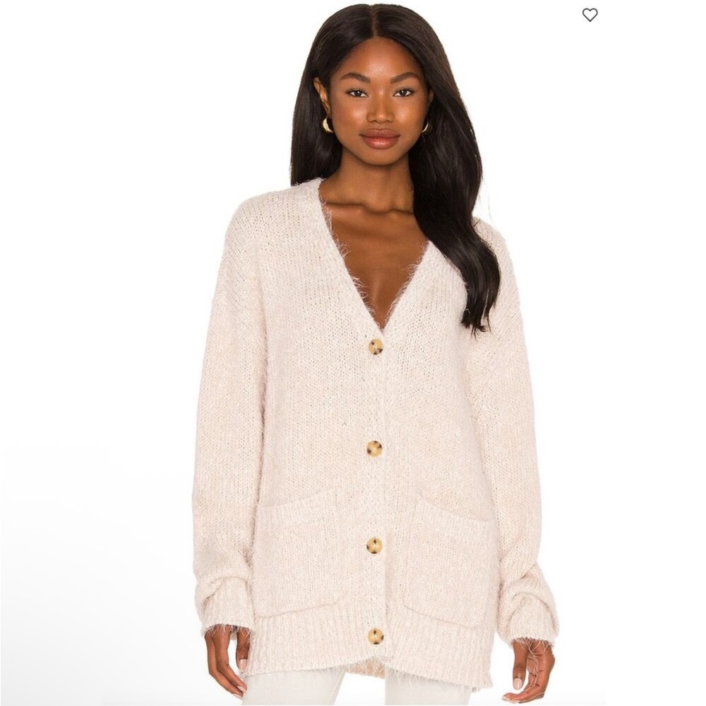 Free People Nevermind Cardigan Large soft Shaggy